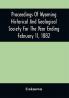 Proceedings Of Wyoming Historical And Geological Society For The Year Ending February 11 1882
