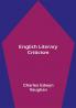 English literary criticism