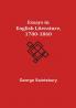 Essays in English Literature 1780-1860