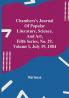 Chambers's Journal of Popular Literature Science and Art Fifth Series No. 29 Volume I July 19 1884