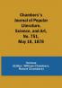 Chambers's Journal of Popular Literature Science and Art No. 751 May 18 1878