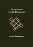 Chapters on Jewish Literature