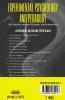 EXPERIMENTAL PSYCHOLOGY AND PEDAGOGY