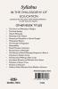 Syllabus IN THE PHILOSOPHY OF EDUCATION