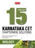 15 years Karnataka CET Chapterwise Solutions Biology
