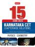 15 years Karnataka CET Chapterwise Solutions PC