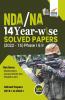 NDA/ NA 14 Year-wise Solved Papers (2022 - 15) Phase I & II 4th Edition