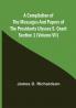 A Compilation of the Messages and Papers of the Presidents Section 1 (Volume VII) Ulysses S. Grant