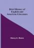 Brief History of English and American Literature