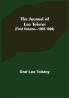 The Journal of Leo Tolstoi (First Volume—1895-1899)