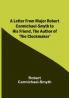 A Letter from Major Robert Carmichael-Smyth to His Friend the Author of 'The Clockmaker'