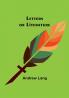 Letters on Literature