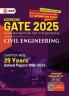 GKP GATE 2025 : Civil Engineering - 29 Years' Chapter-wise Solved Papers (1996-2024)