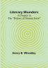 Literary Blunders: A Chapter in the "History of Human Error"