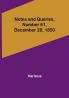 Notes and Queries Number 61 December 28 1850
