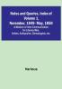 Notes and Queries Index of| Volume 1 November 1849<li>May 1850 : A Medium of Inter<li>Communication for Literary Men Artists Antiquaries Genealogists etc.