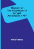 Memoirs of the Revolution in Bengal Anno Dom. 1757