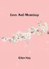 Love and Marriage