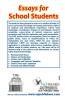 Essays for School Student
