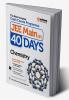 Arihant 40 Days Crash Course Programme JEE Main Chemistry 2024