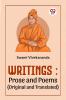 Writings:Prose And Poems (Original And Translated)