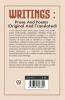 Writings:Prose And Poems (Original And Translated)