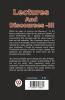 Lectures And Discourses-III