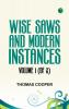 Wise Saws and Modern Instances Volume 1 (of 2)