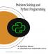 Problem Solving and Python Programming