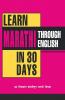 LEARN MARATHI IN 30 DAYS THROUGH ( ENGLISH)