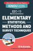 EEC-13 Elementry Statistical Methods and Survey Techniques