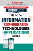 MLII-104 Information Communication Technologies: Applications