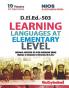 D.El.Ed.-503 Learning Languages at Elementary Level in English Medium