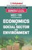MEC-08/MEC-108 Economics of Social Sector and Environment