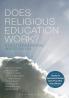 Does Religious Education Work?: A Multi-dimensional Investigation