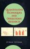 Quantitative Techniques and Operations Research