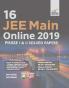 16 JEE Main Online 2019 Phase I & II Solved Papers with FREE 5 Online Tests
