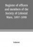 Register of officers and members of the Society of Colonial Wars 1897-1898