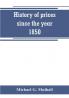 History of prices since the year 1850