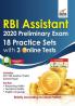 RBI Assistants 2020 Preliminary Exam 18 Practice Sets with 3 Online Tests