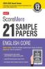ScoreMore 21 Sample Papers CBSE Boards - Class 12 English Core