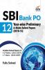 SBI Bank PO 12 Year-wise Preliminary & Mains Solved Papers (2019-13)