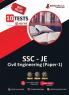 SSC JE Civil Book 2023 (Paper 1) - General Engineering (CE) General Awareness Intelligence and Reasoning - 10 Mock Tests (2000 Solved Questions) with Free Access to Online Tests