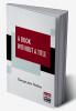 A Book Without A Title