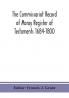 The Commissariot Record of Moray Register of Testaments 1684-1800