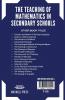 The Teaching of Mathematics in Secondary Schools