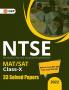 NTSE 2021-22 : Class 10th (MAT + SAT) - 33 Solved Papers