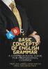 Basic concepts of english grammar