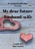 My dear future husband wife