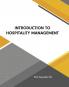 Introduction to Hospitality Management